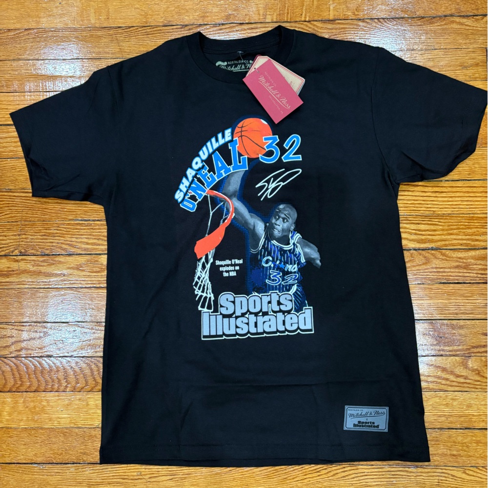 Mitchell & Ness Black Shaquille O'Neal Graphic Tee